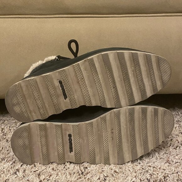 Sorel Women Black Suede Waterproof Fleece Lined Lace Up Winter Boots Size 7 - Picture 5 of 8